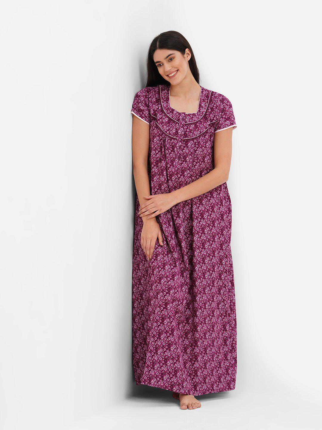 sweet-dreams-purple-floral-printed-maxi-nightdress