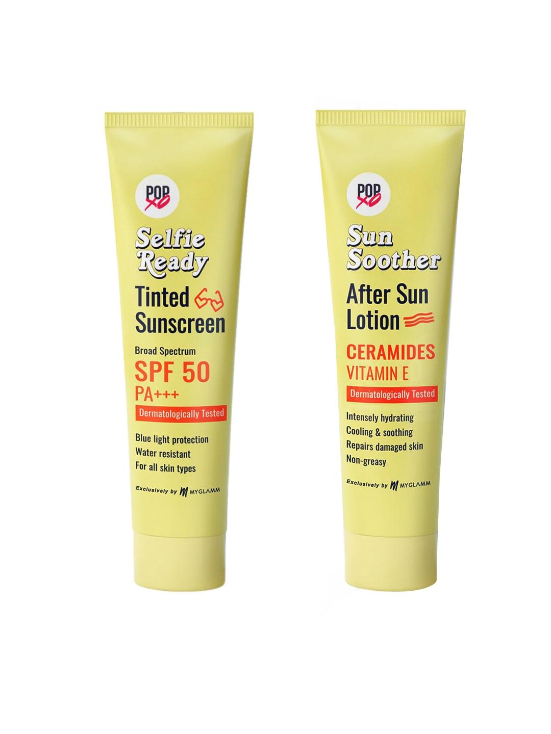 MyGlamm POPxo Sun Soother After Sun Lotion & Selfie-Ready Tinted Sunscreen Set - 30g each