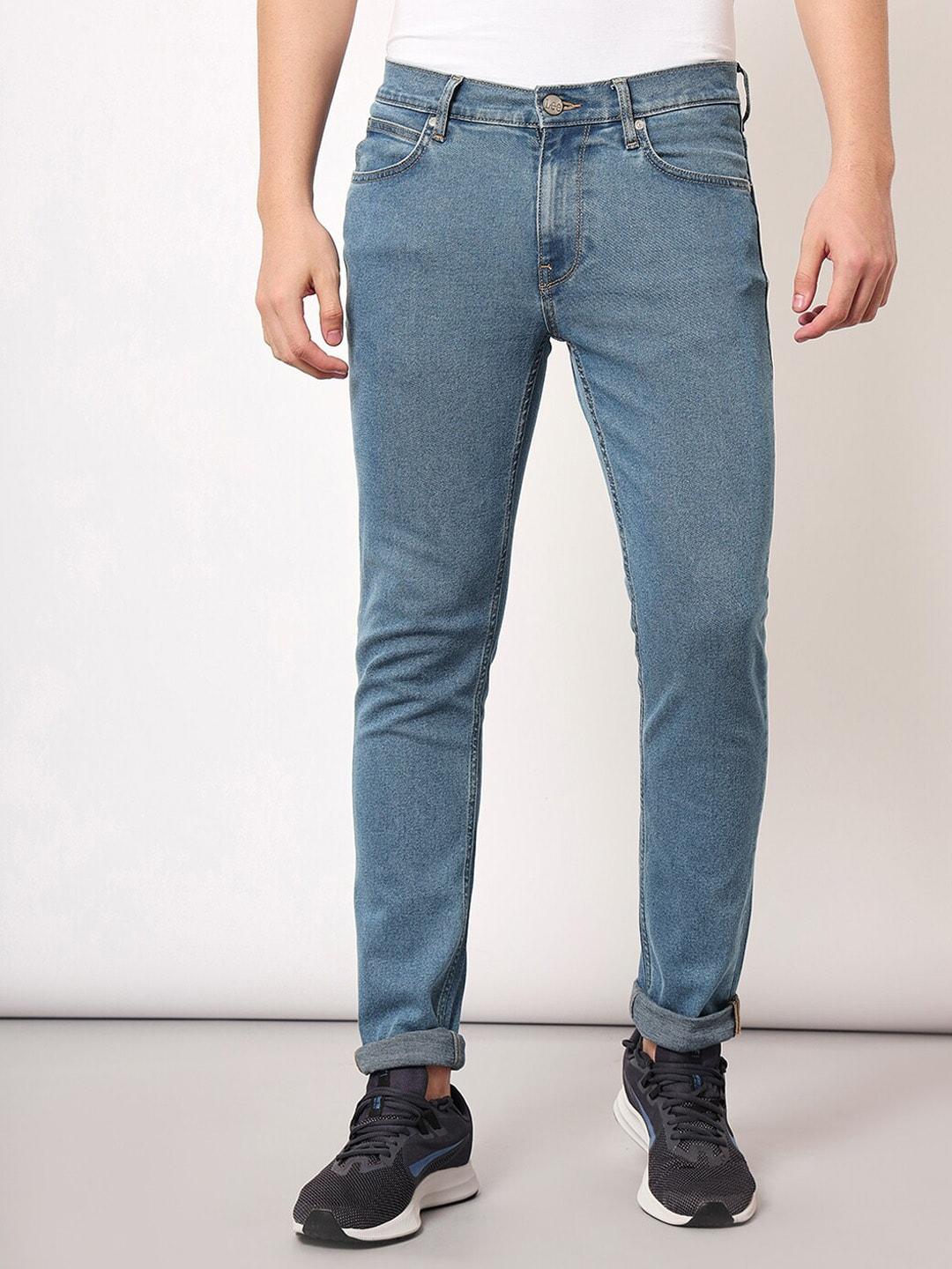 lee-men-mid-rise-slim-fit-clean-look-light-fade-stretchable-jeans