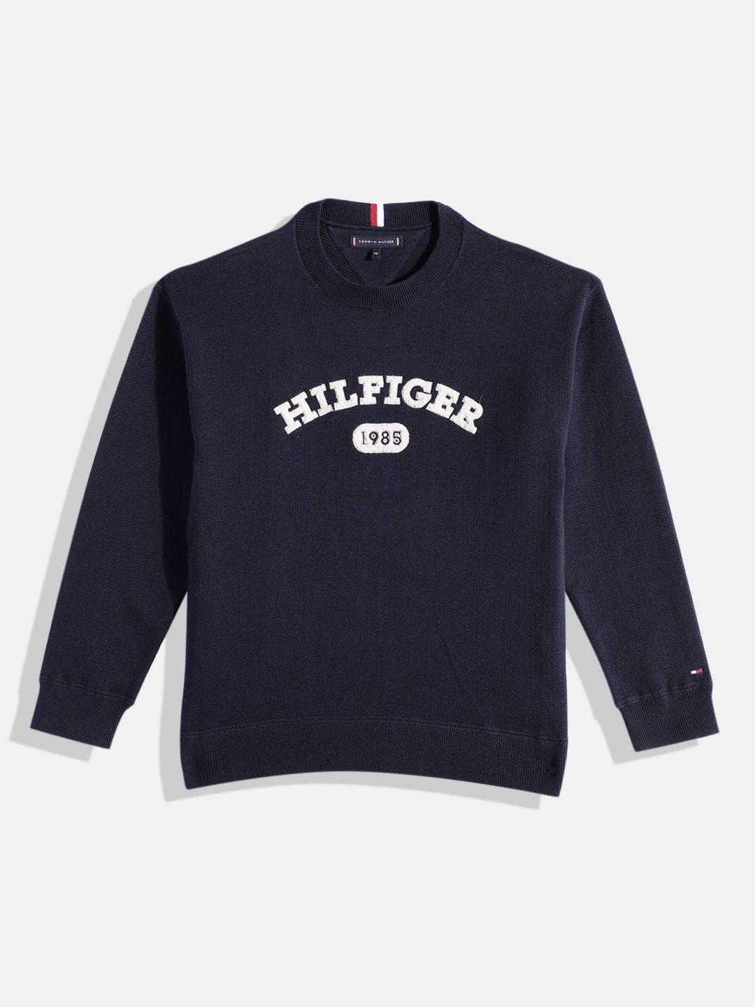 tommy-hilfiger-boys-brand-logo-embroidered-pure-cotton-pullover