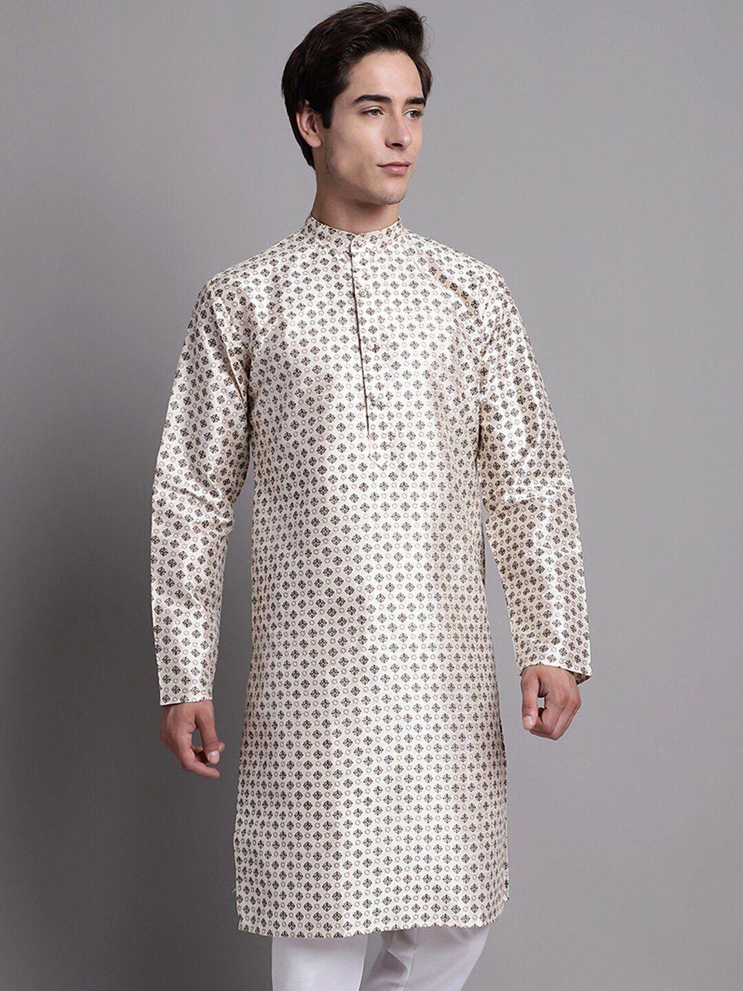 jompers-ethnic-motifs-printed-band-collar-cotton-silk-kurta