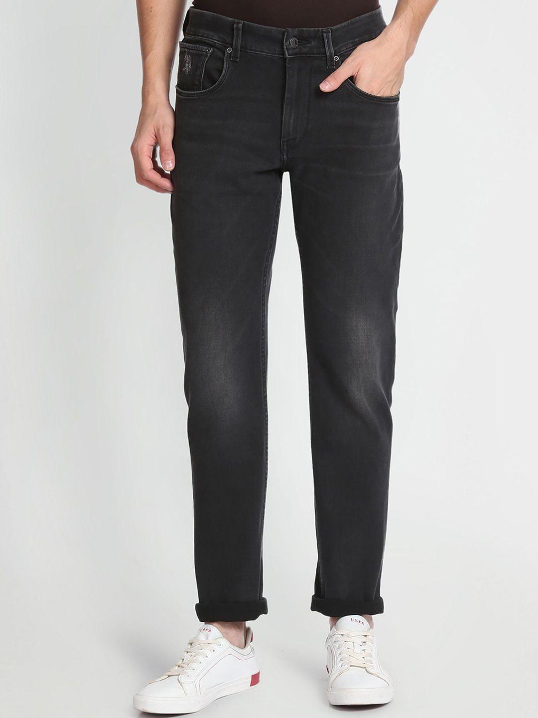 u-s-polo-assn-men-black-tapered-fit-stretchable-jeans