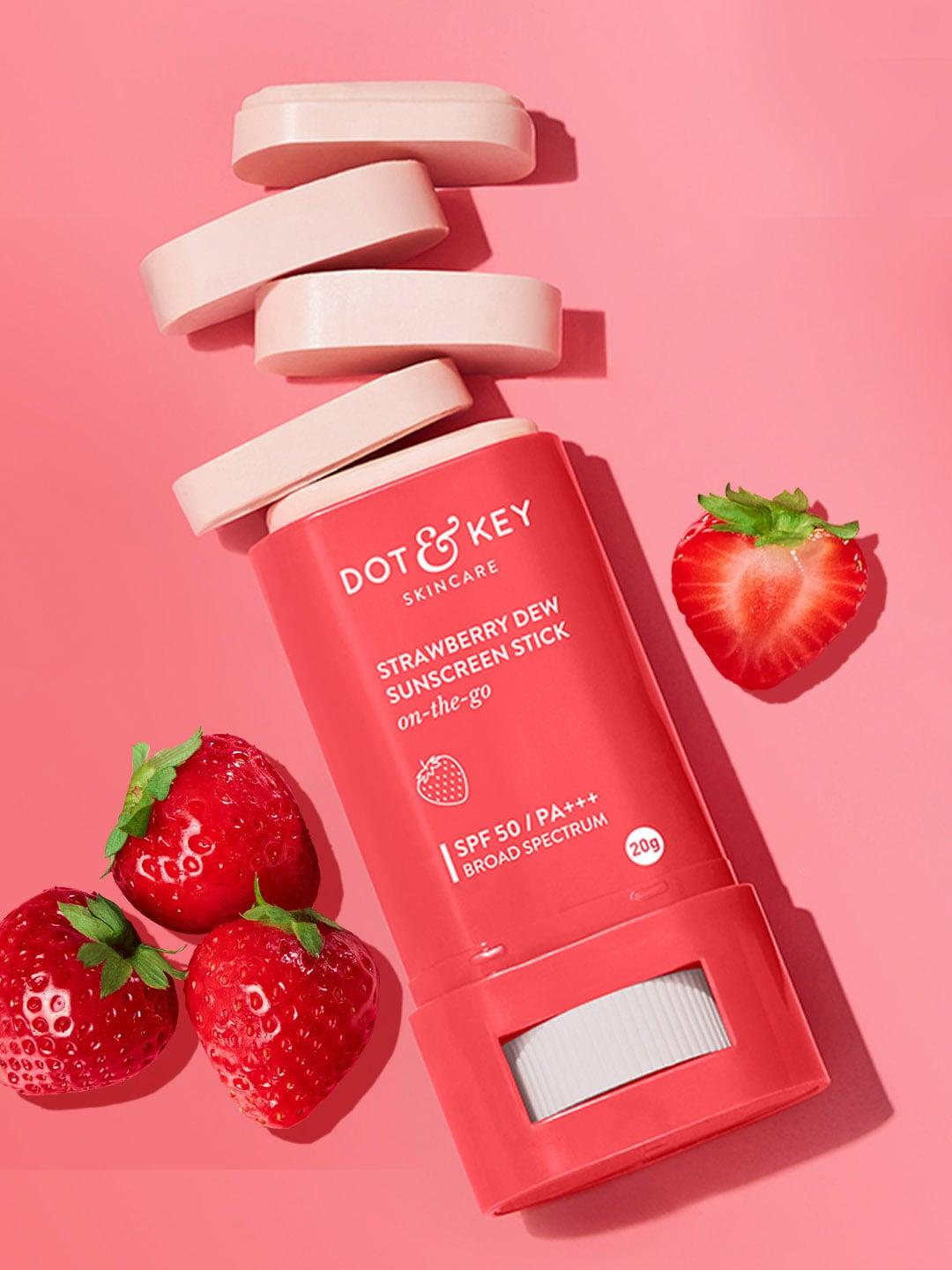 DOT & KEY On-the-Go Strawberry Dew SPF 50 Sunscreen Stick - 20gm