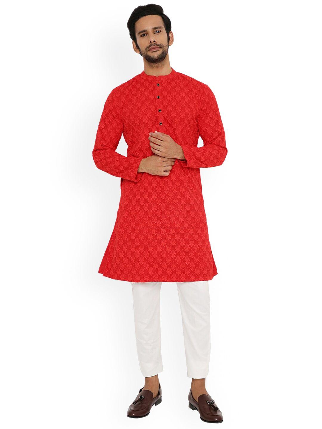 be-desi-ethnic-motifs-embroidered-mandarin-collar-straight-kurta