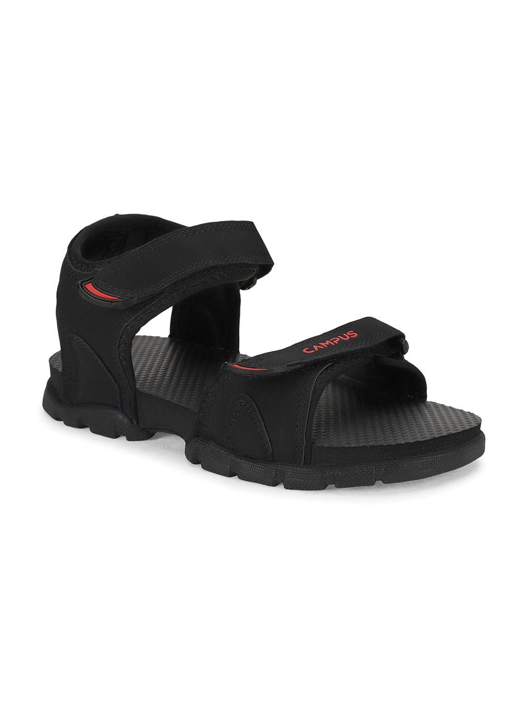 Campus Men Textured Velcro Closure Sports Sandals