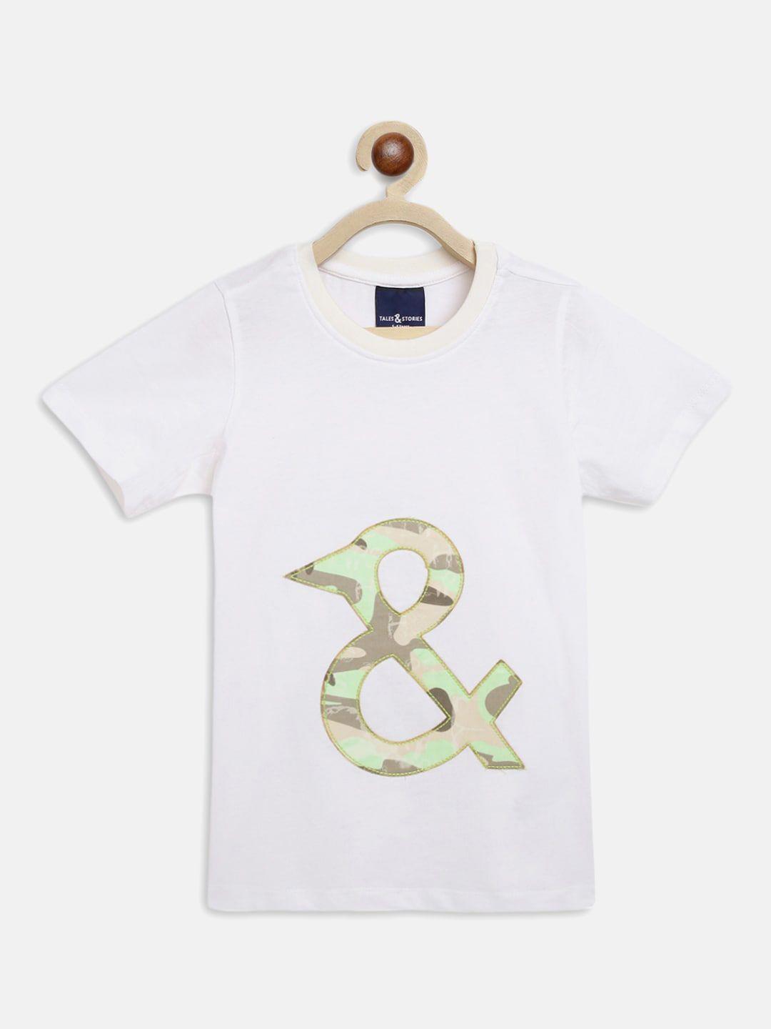 TALES & STORIES Boys Graphic Printed Cotton Casual T-shirt