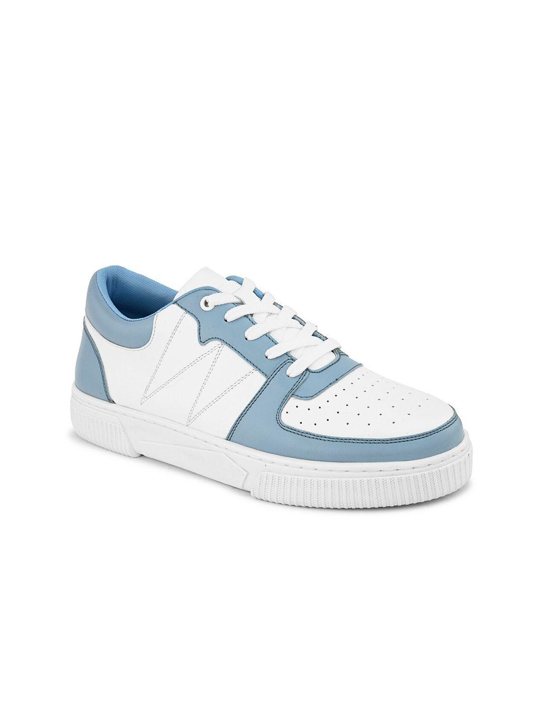 HRX by Hrithik Roshan Women White & Blue Colourblocked Lightweight Comfort Insole Sneakers