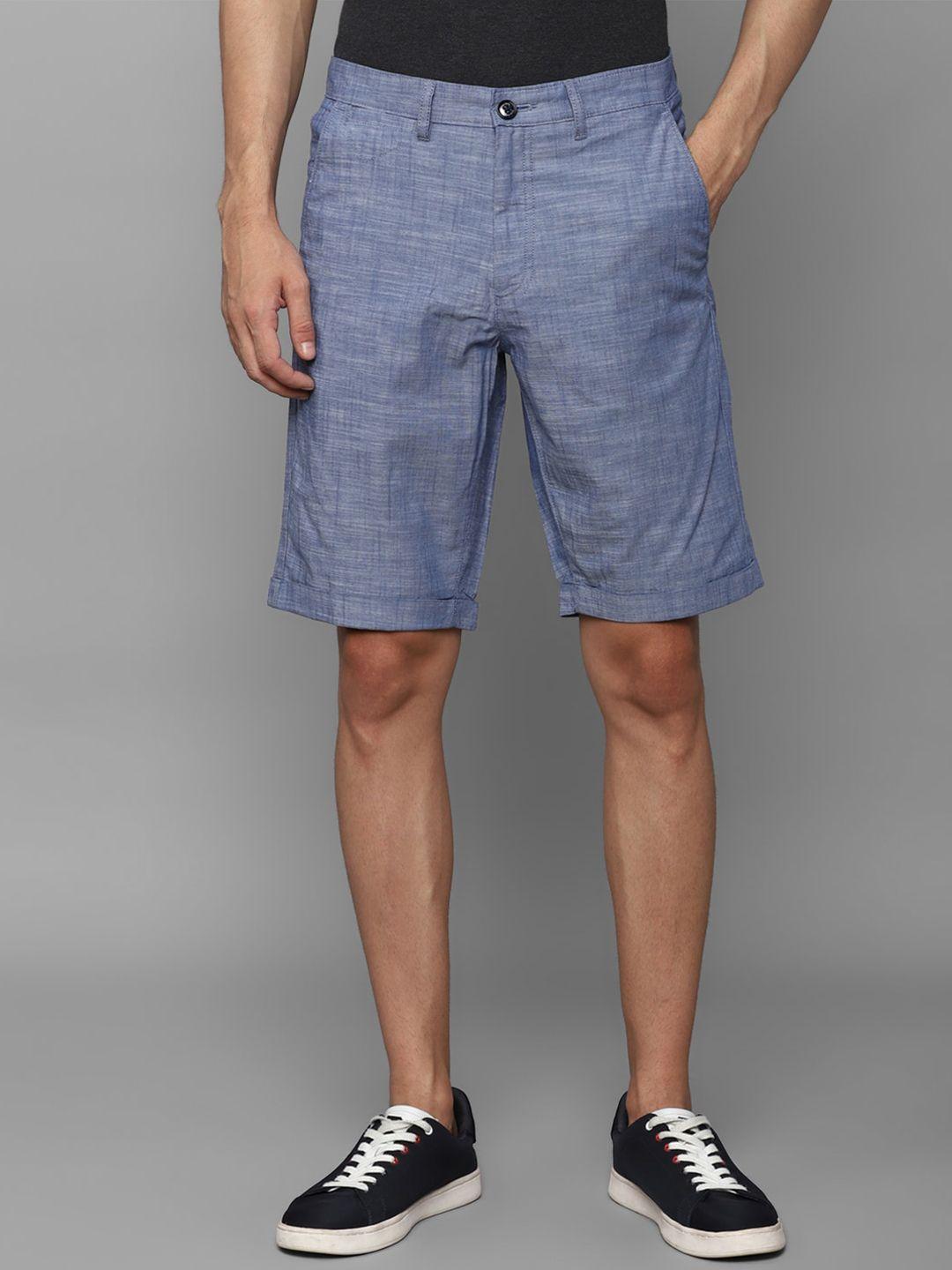 allen-solly-men-checked-slim-fit-pure-cotton-shorts