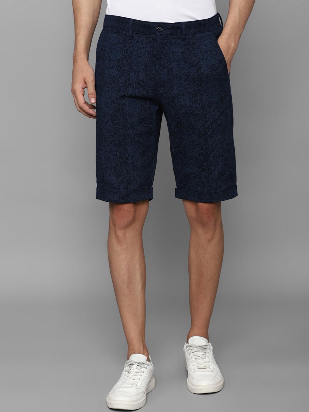 allen-solly-men-floral-printed-slim-fit-pure-cotton-shorts