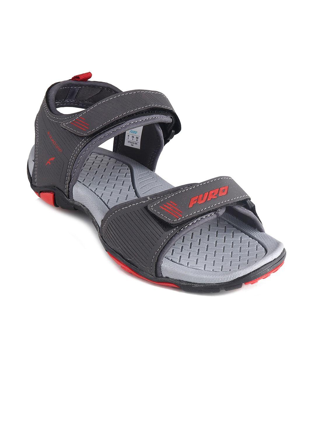 FURO by Red Chief Men Textured Velcro Closure Sports Sandals