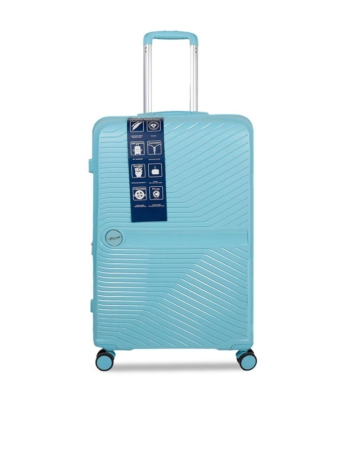 F Gear Hard-Sided Textured Large Trolley Suitcase