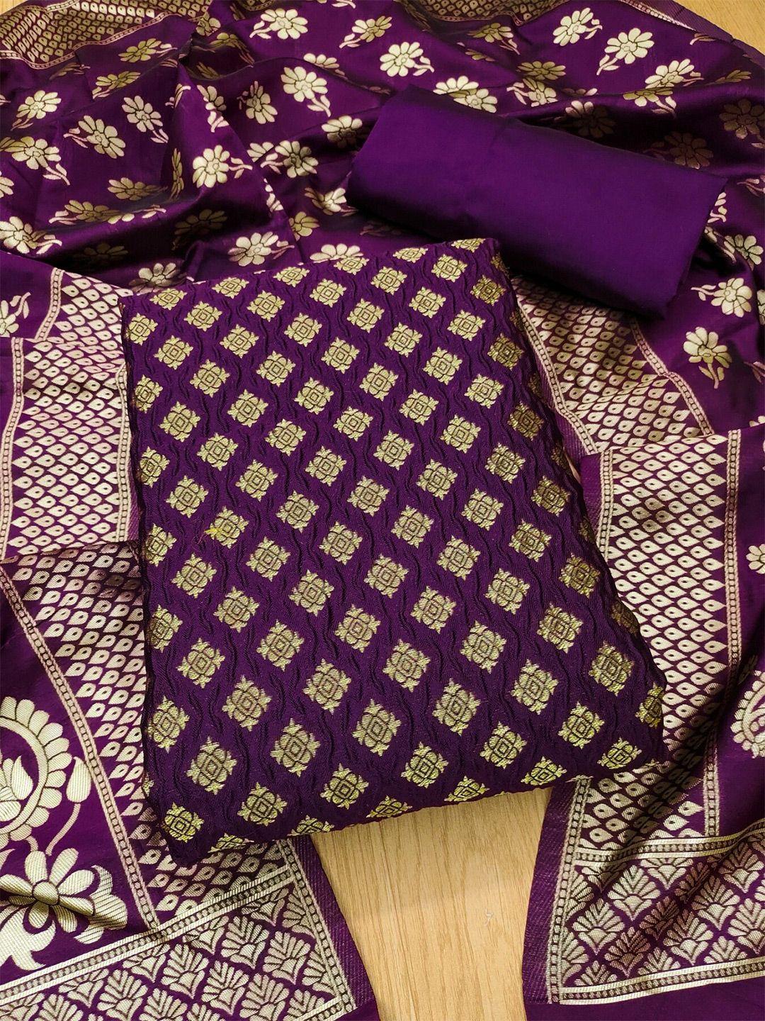 KALINI Ethnic Motifs Unstitched Dress Material