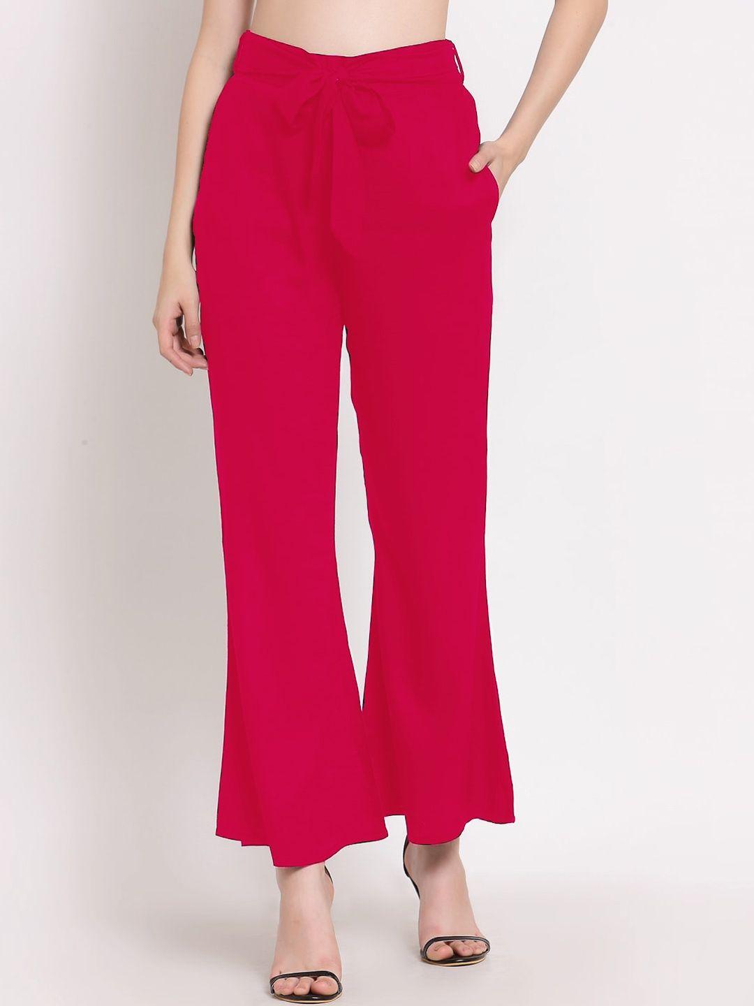 patrorna-women-plus-size-mid-rise-smart-straight-plain-bootcut-trousers