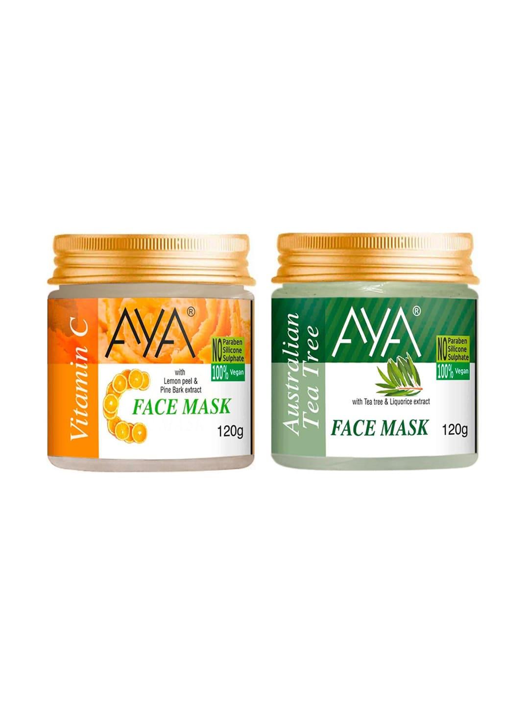 AYA Set Of 2 Australian TeaTree & Vitamin C Face Mask 120 g Each