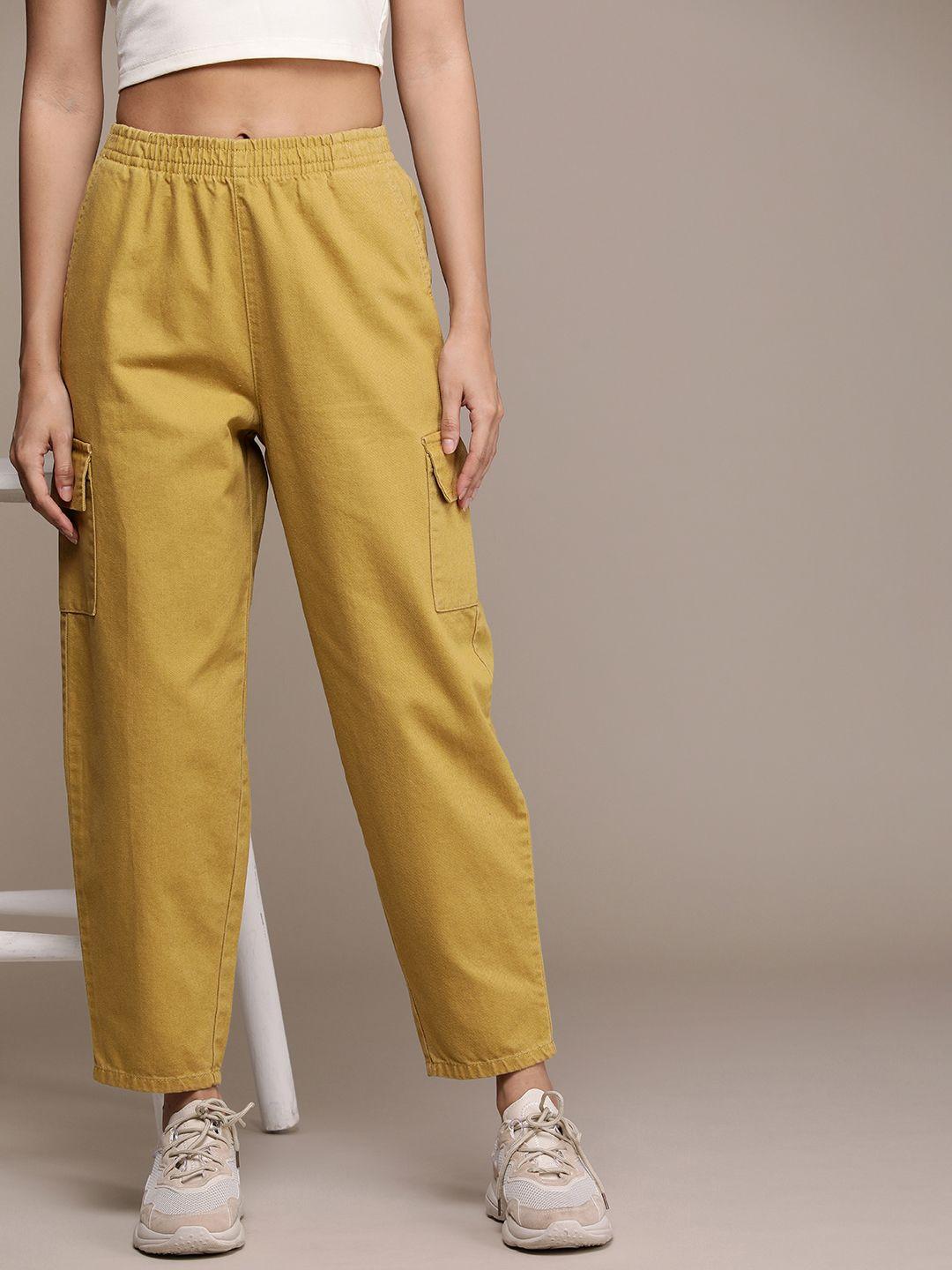 the-roadster-lifestyle-co.-women-pure-cotton-cargos-trousers