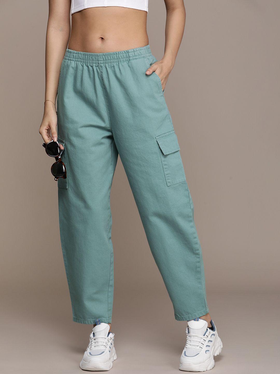 the-roadster-life-co.-women-pure-cotton-solid-trouser