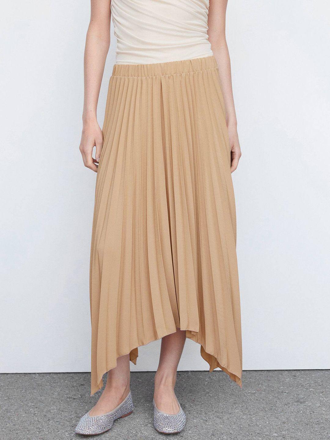 mango-accordion-pleated-asymmetric-midi-skirt