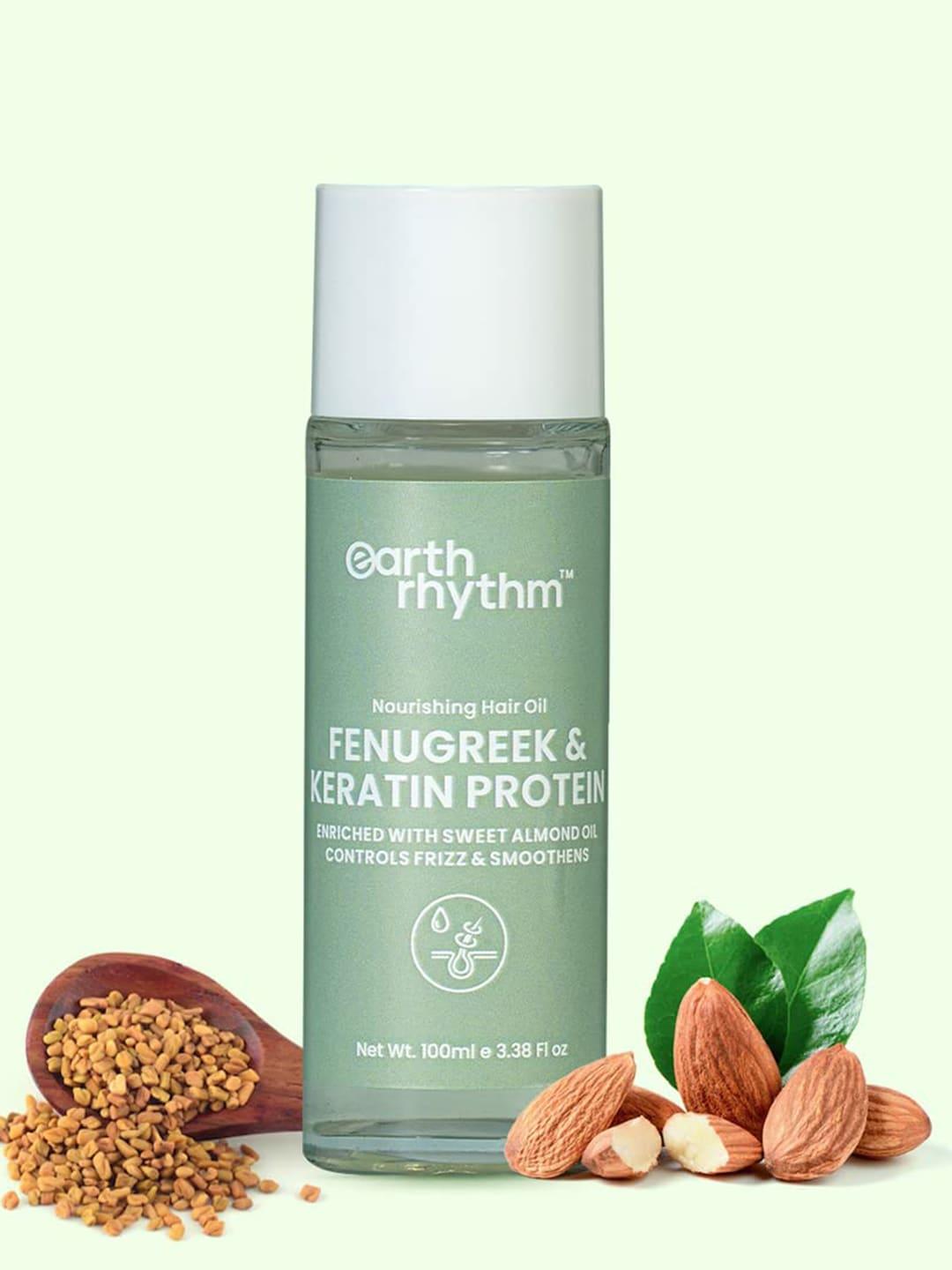 Earth Rhythm Fenugreek & Keratin Protein Hair Oil with Sweet Almond Oil - 100 ml