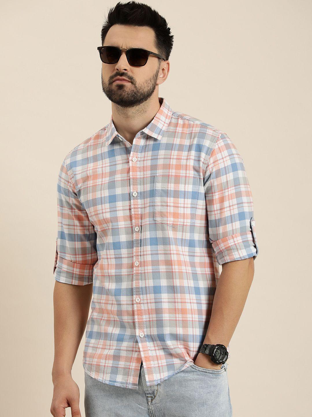 moda-rapido-men-slim-fit-opaque-checked-casual-shirt