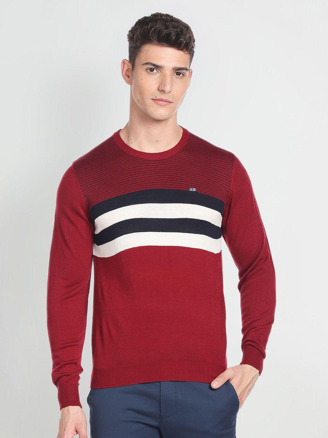arrow-sport-long-sleeves-striped-pullover