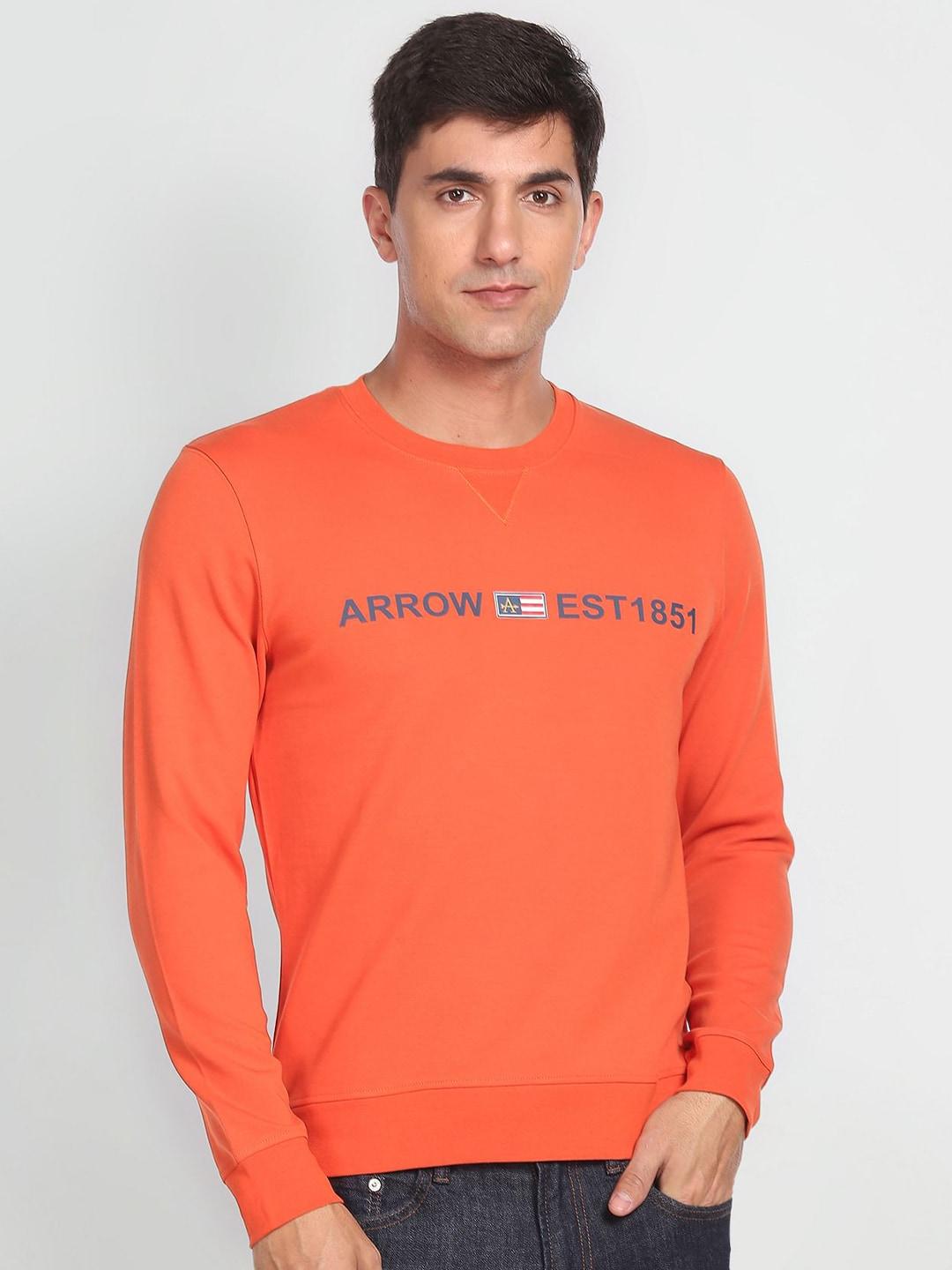Arrow Sport Typography Printed Sweatshirt