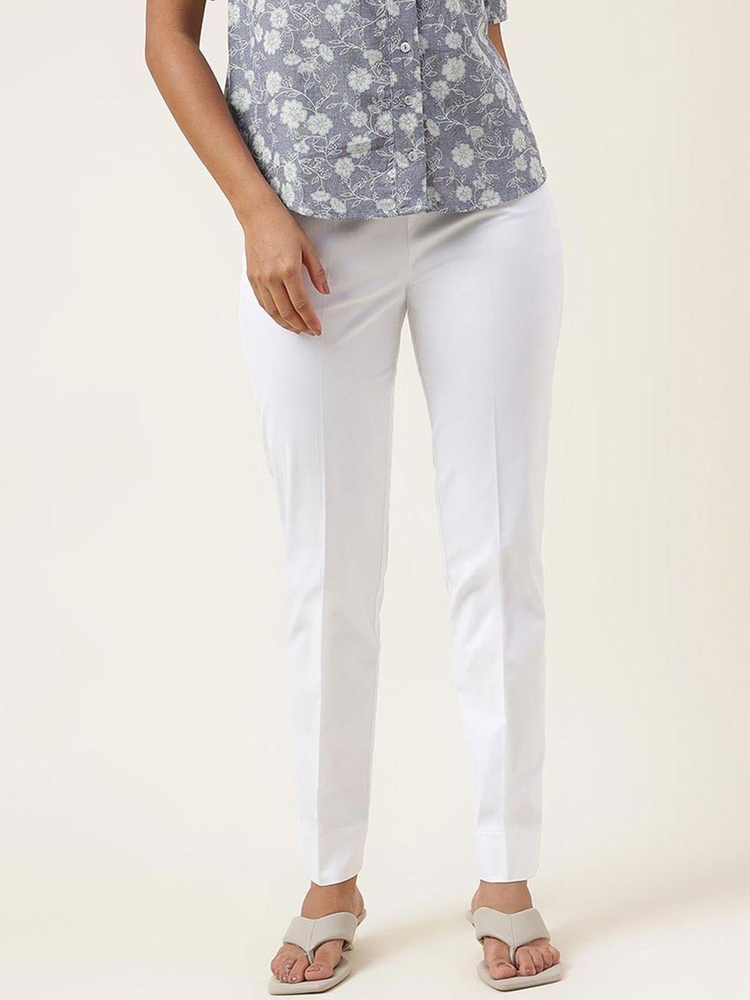 fabindia-women-cotton-slim-fit-plain-trousers