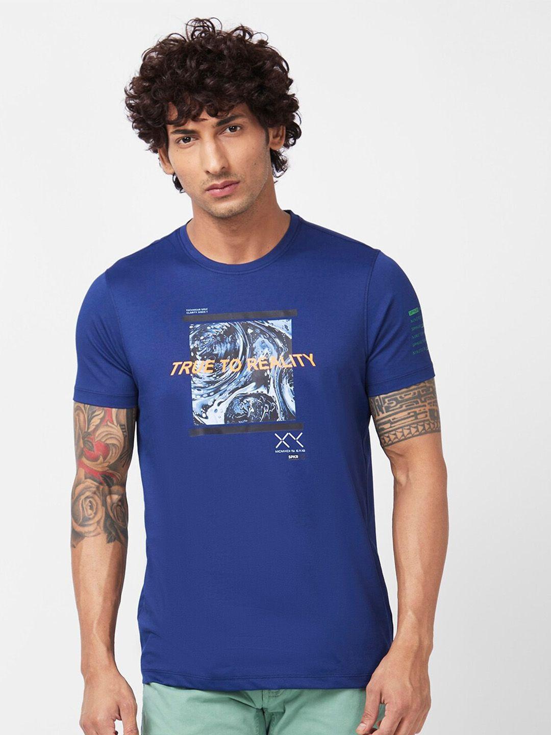 spykar-graphic-printed-slim-fit-cotton-t-shirt