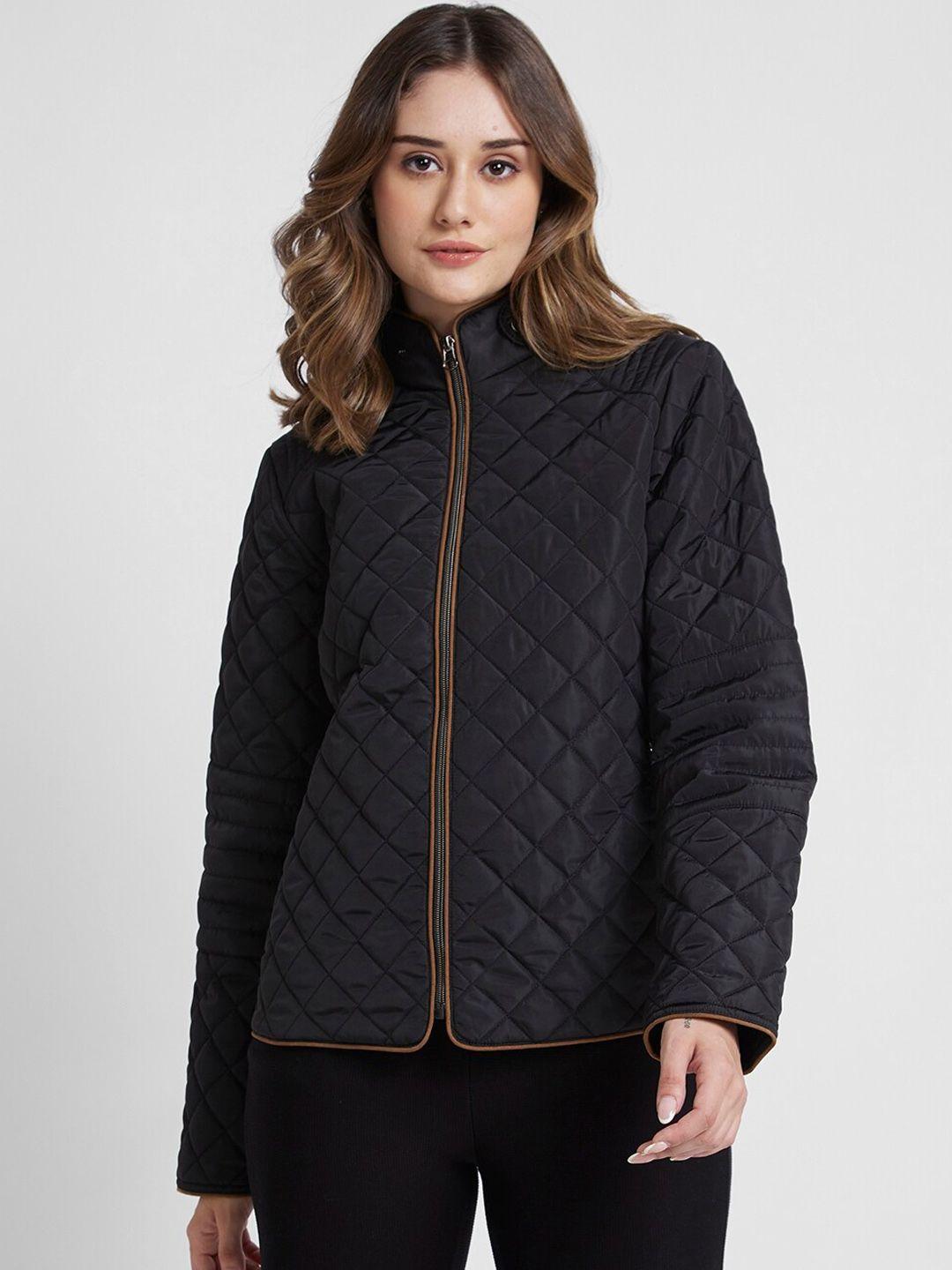 spykar-stand-collar-padded-jacket-with-zip-detailing