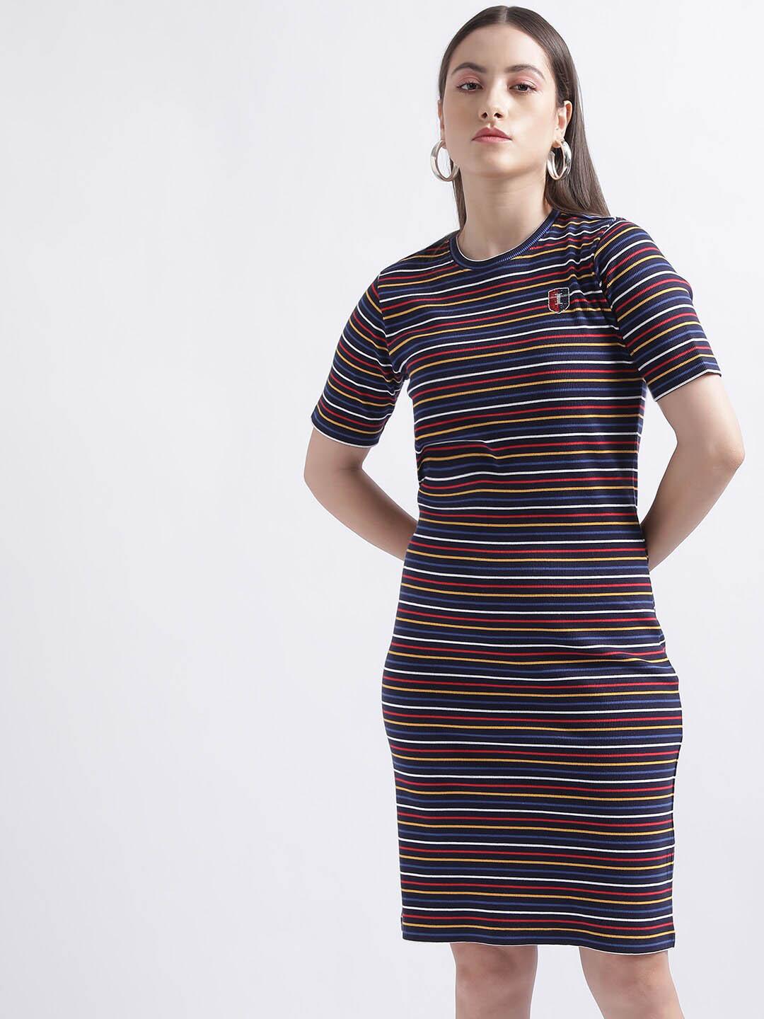 Iconic Striped Cotton T-shirt Dress