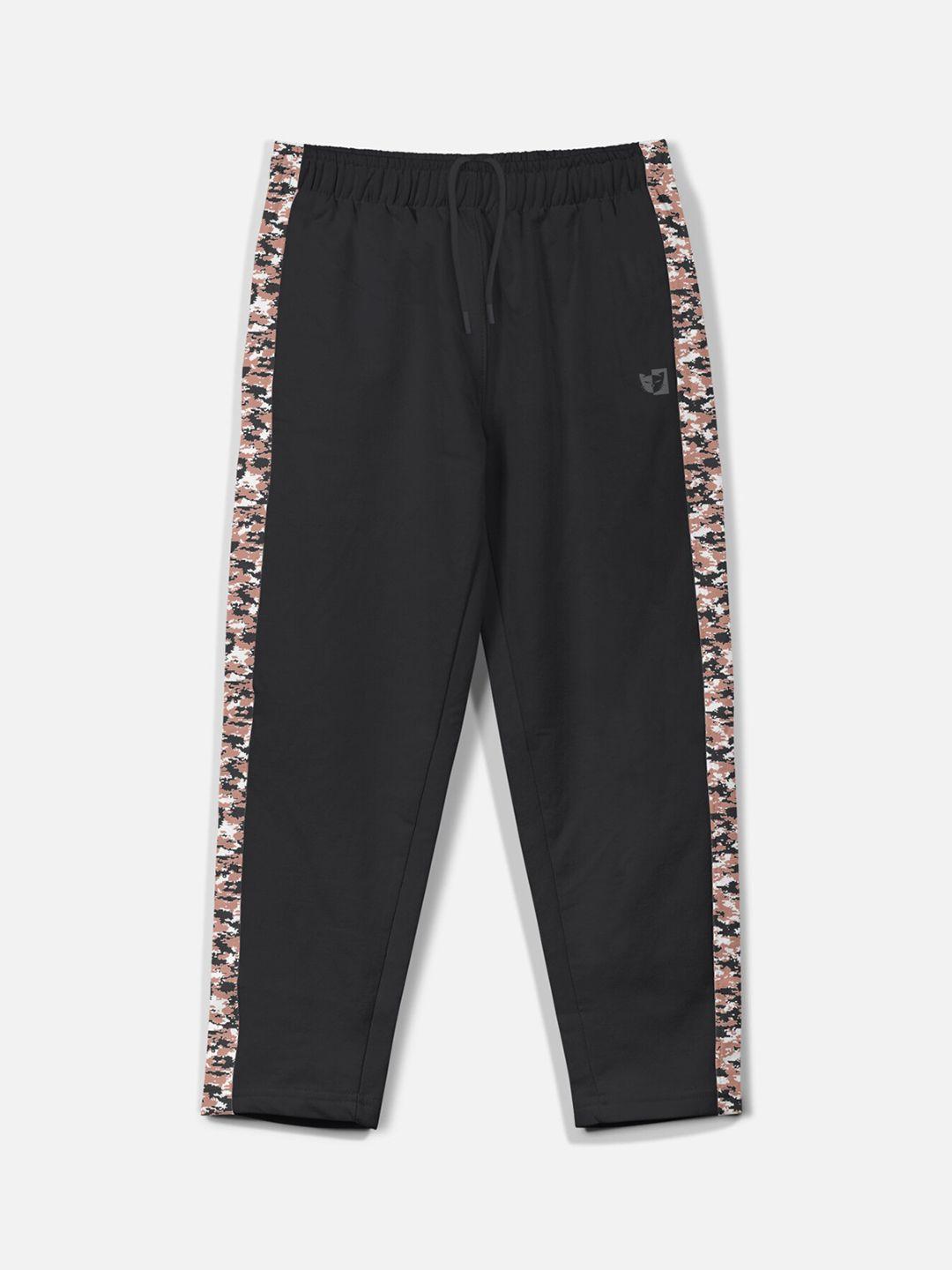 HELLCAT Boys Mid-Rise Camouflage Printed Track Pants