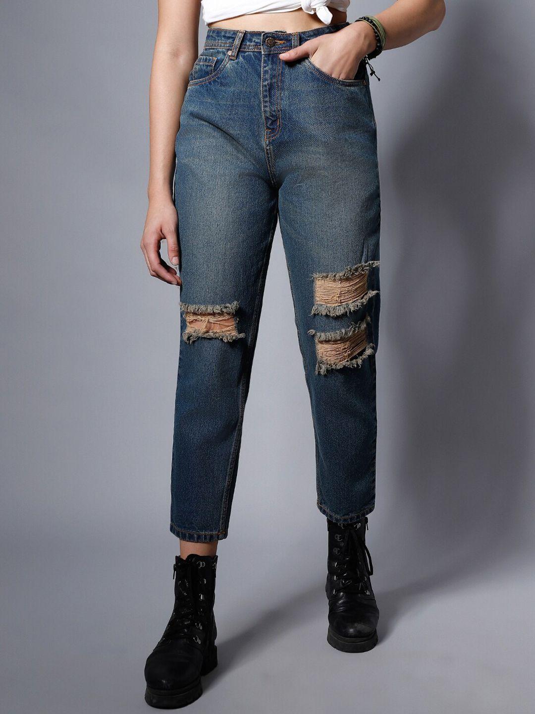 high-star-women-blue-high-rise-highly-distressed-light-fade-jeans