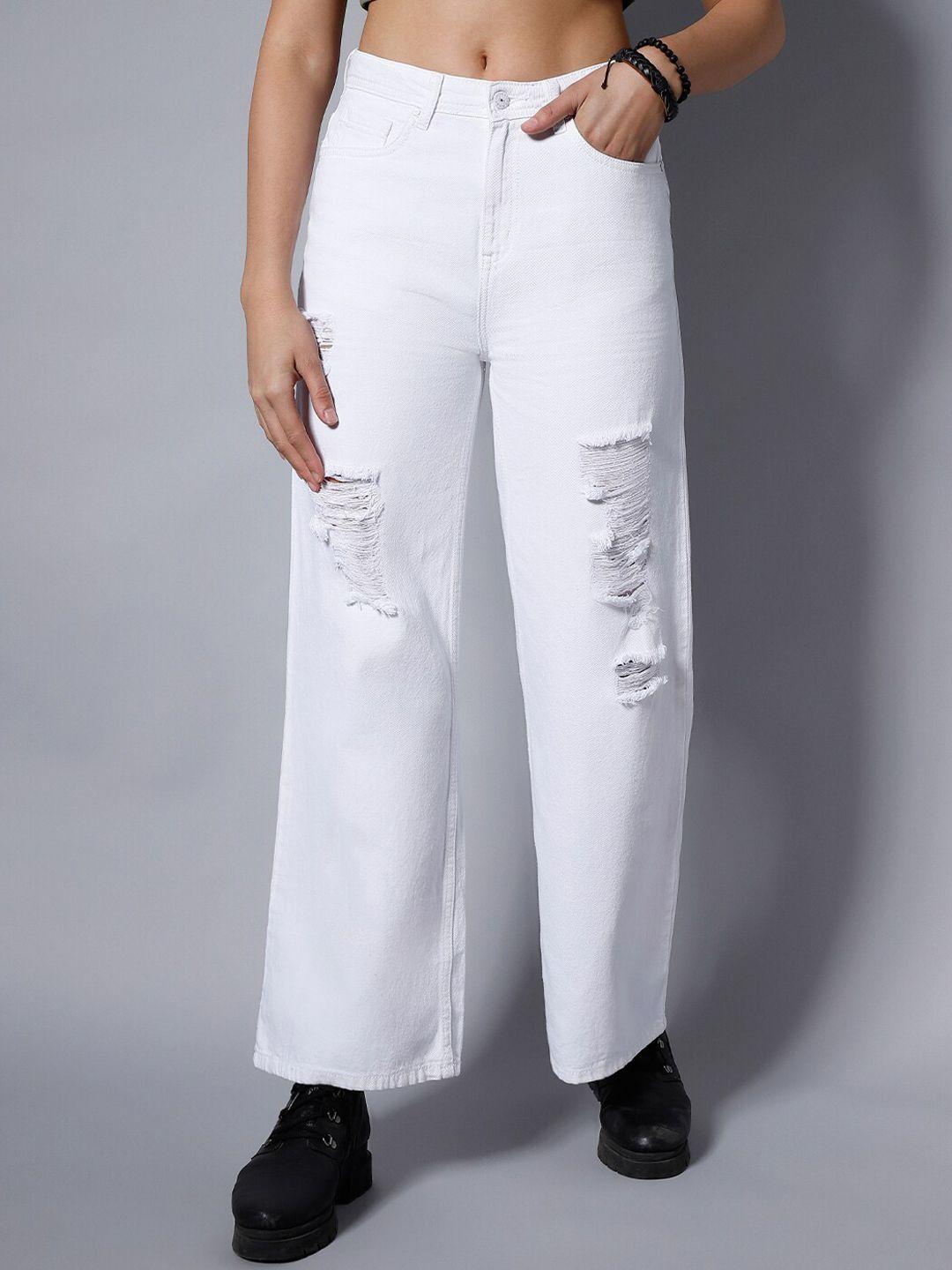 high-star-women-white-wide-leg-high-rise-mildly-distressed-jeans