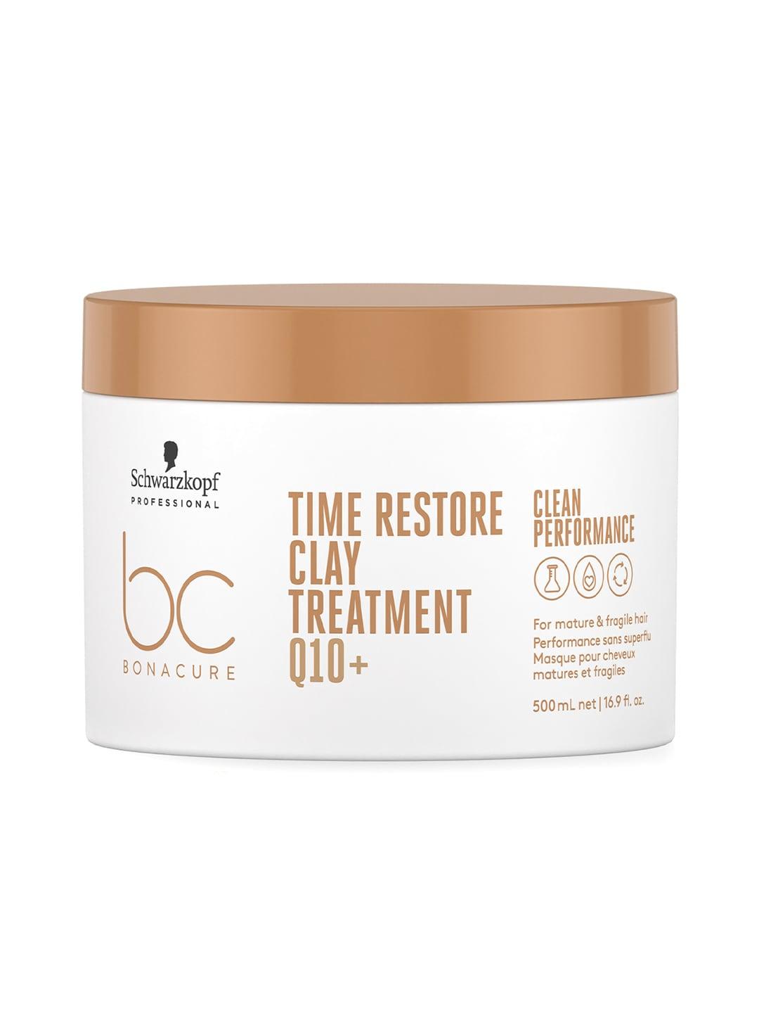 Schwarzkopf PROFESSIONAL Bonacure Time Restore Clay Hair Mask with Q10+ - 500ml