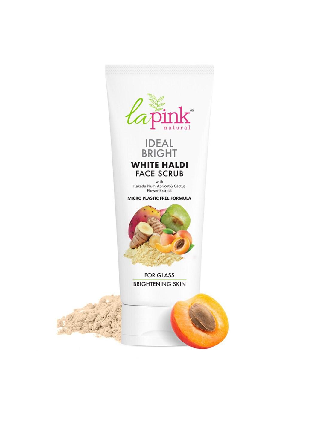 La Pink Ideal Bright White Haldi Face Scrub with Apricot & Kakadu Plum - 100 g