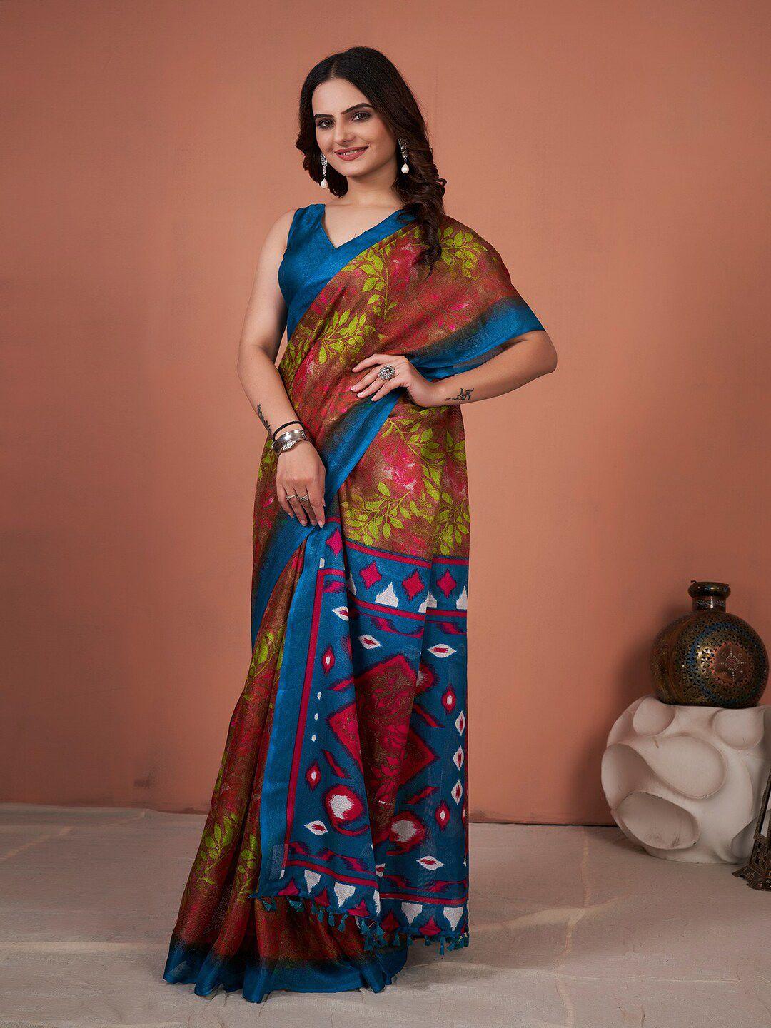 kalini-floral-printed-jute-silk-saree
