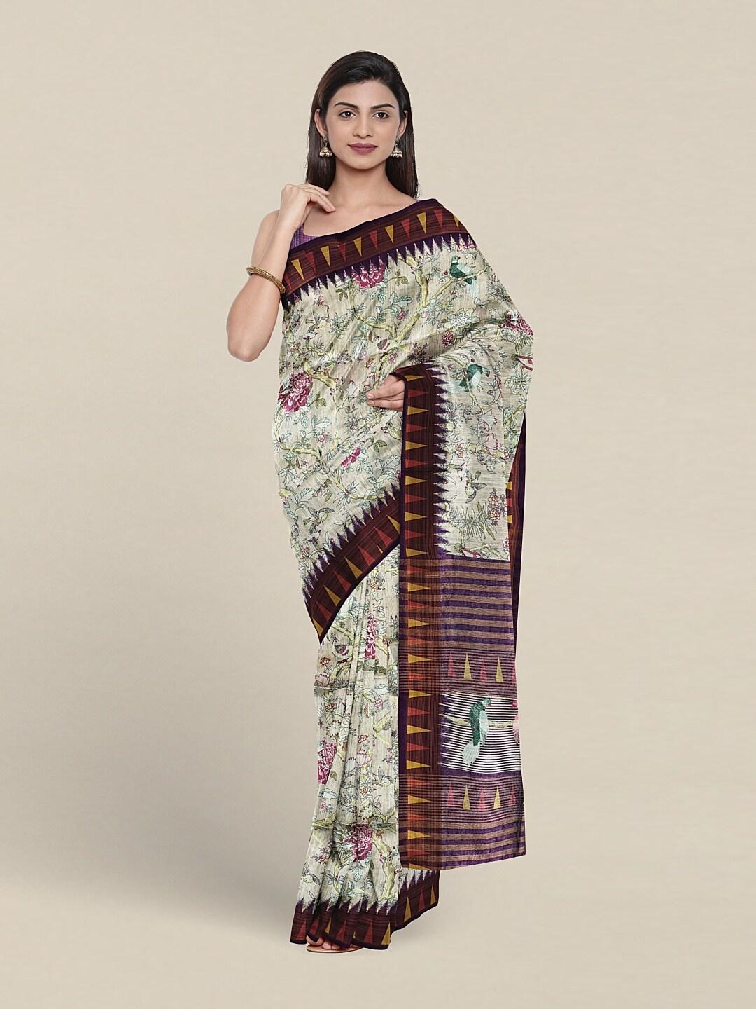 pothys-floral-printed-jute-silk-saree