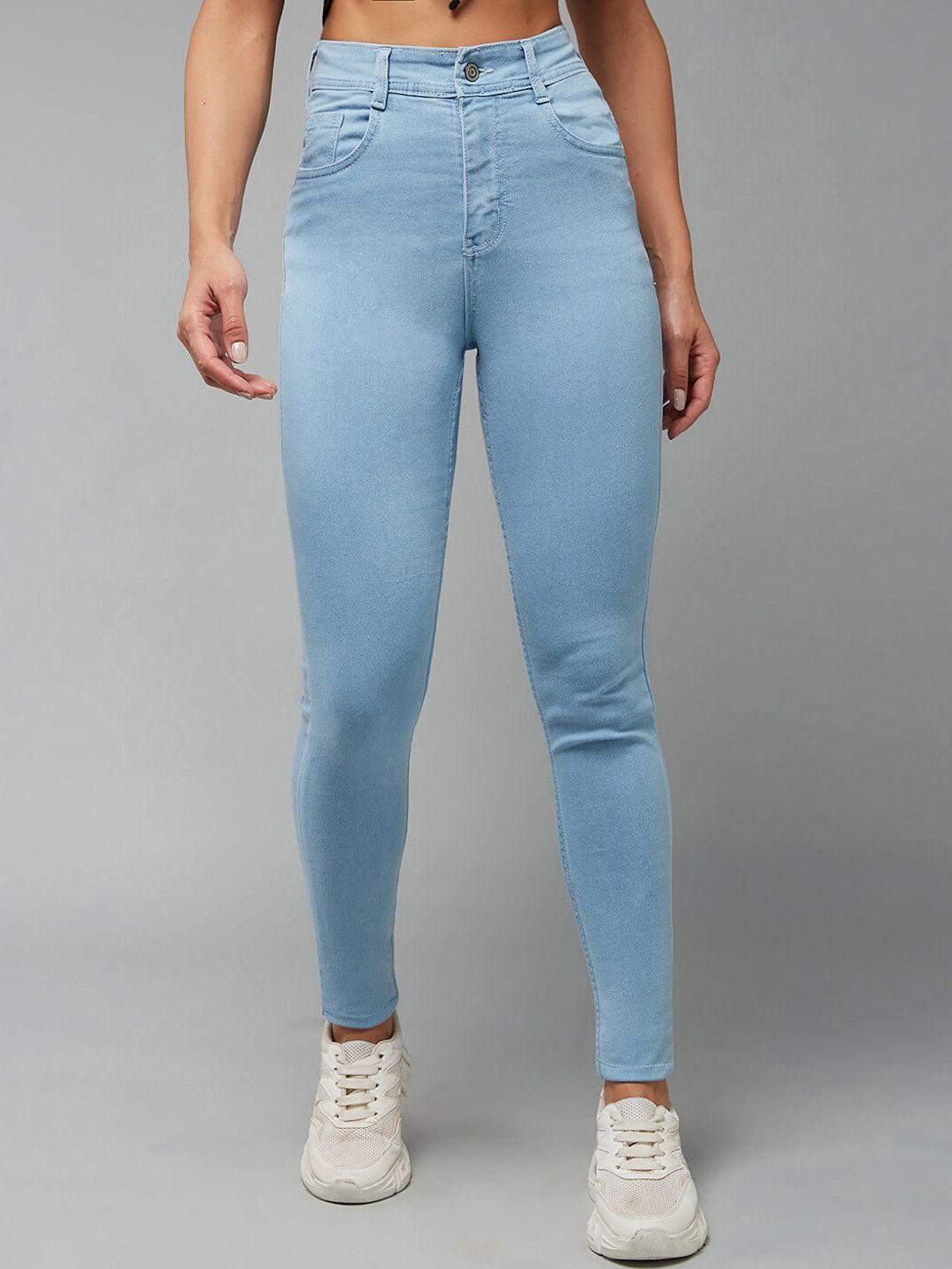 dolce-crudo-women-blue-skinny-fit-high-rise-stretchable-jeans