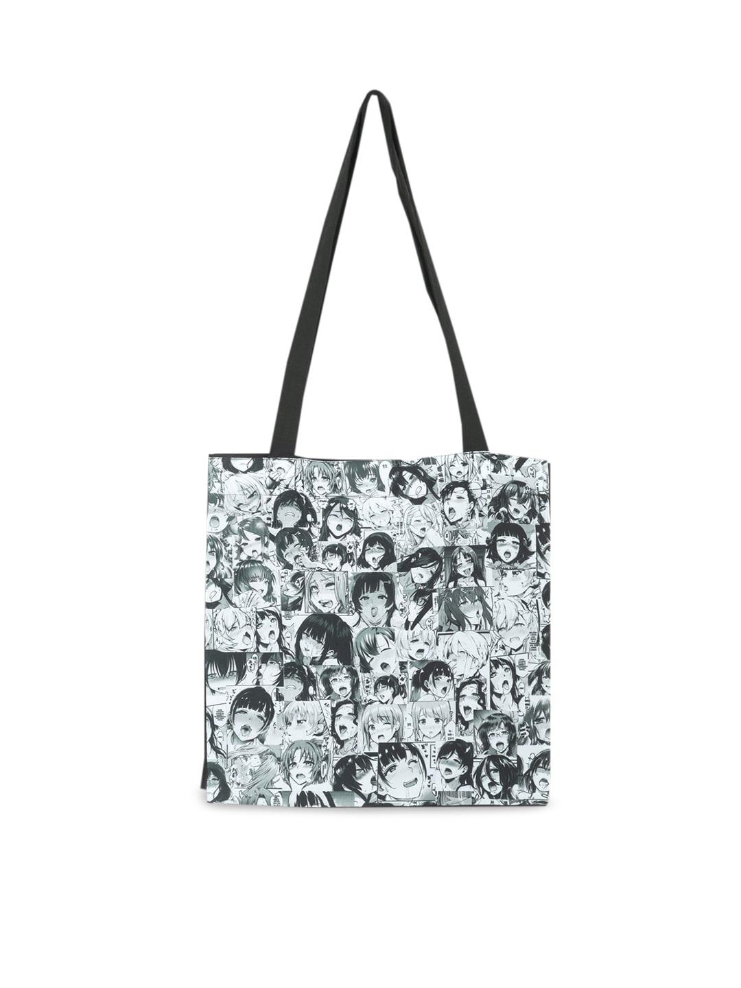 COMICSENSE Ahegao Printed Shopper Tote Bag