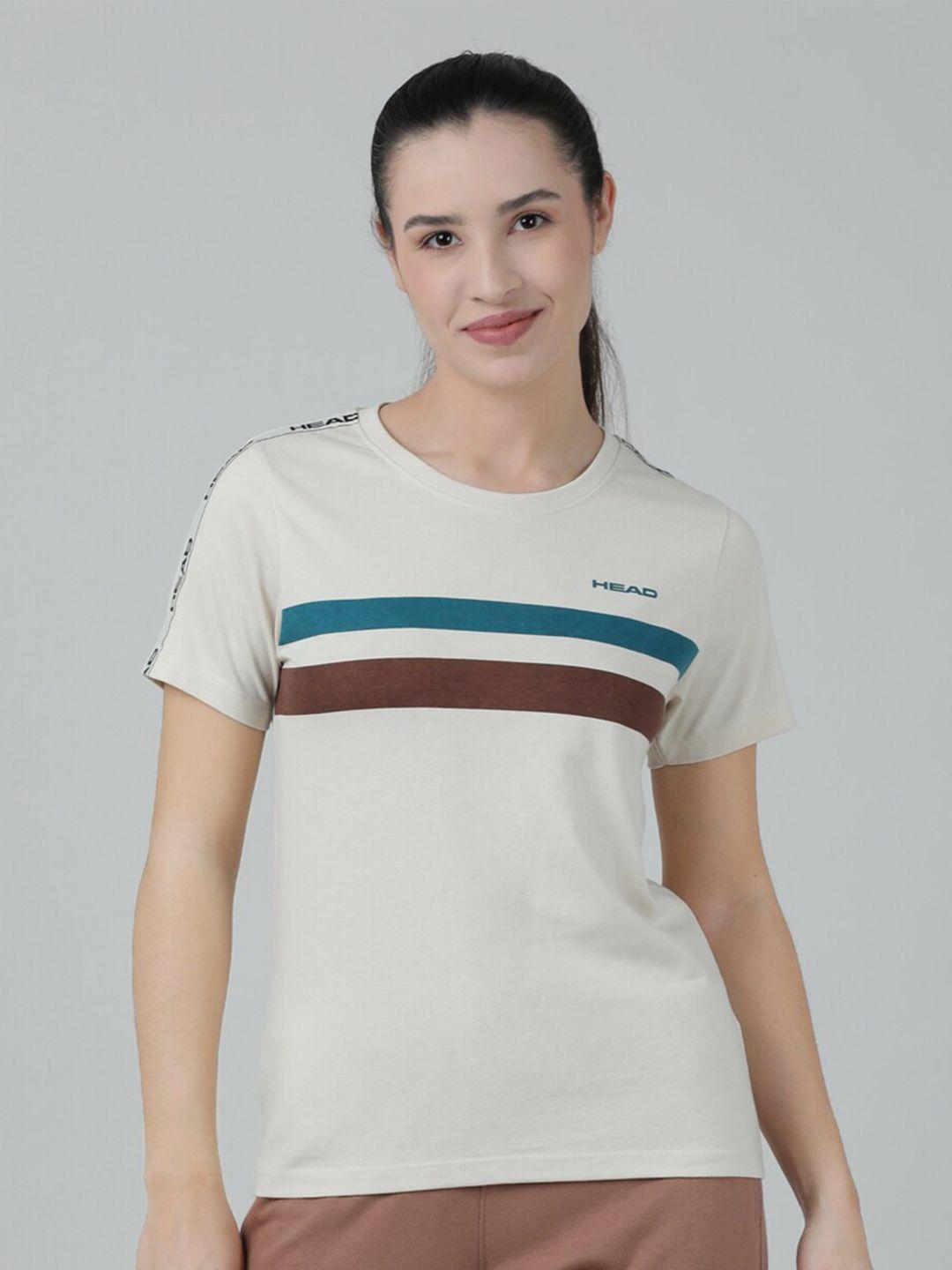 head-striped-round-neck-slim-fit-cotton-t-shirt