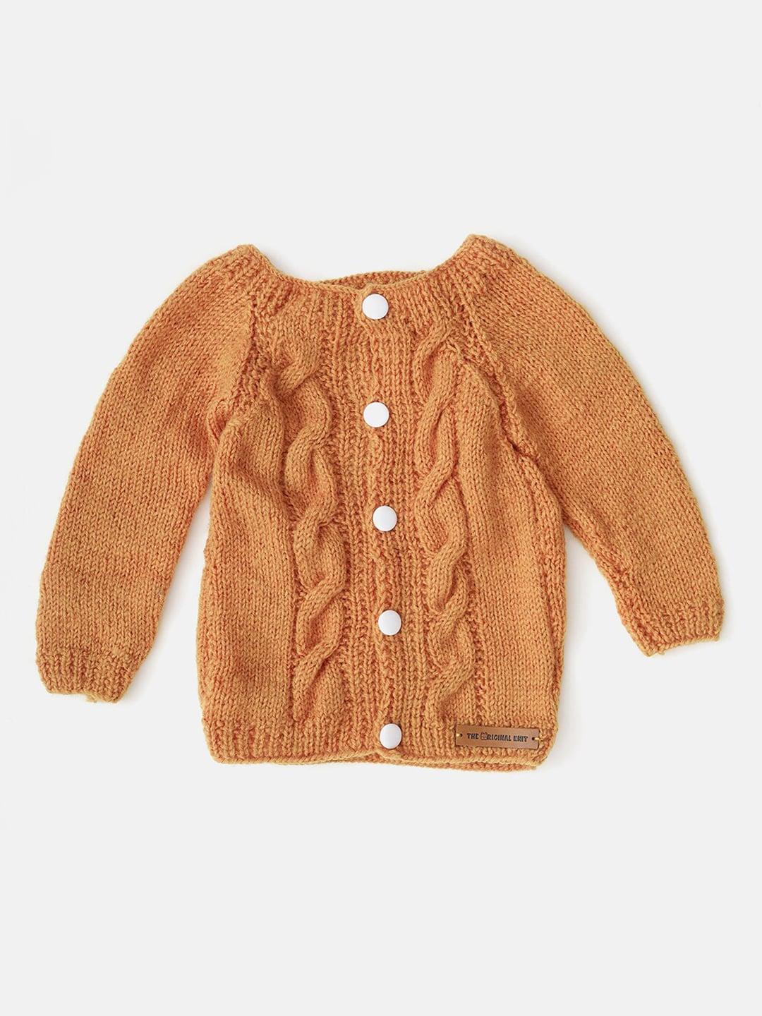 the-original-knit-infants-self-design-round-neck-button-detail-cardigan-sweaters