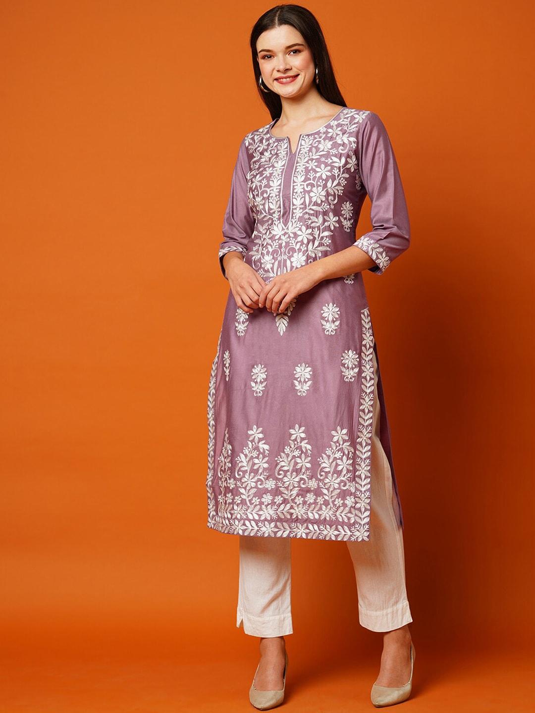 kalini-floral-embroidered-cotton-straight-kurta