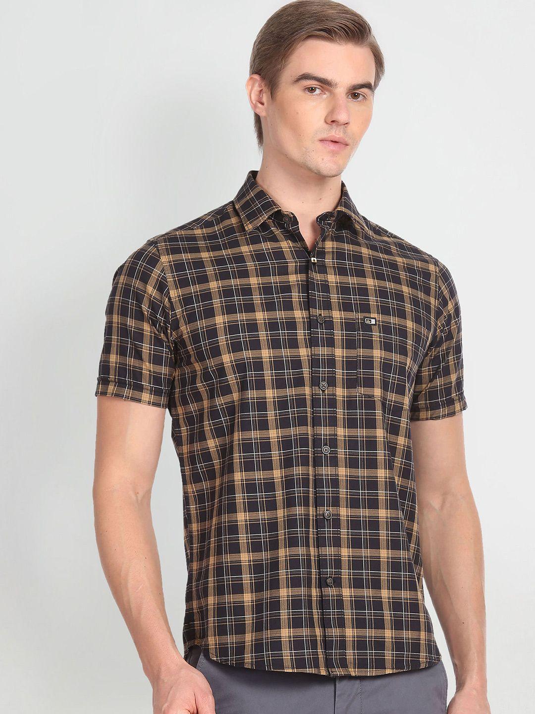 arrow-opaque-checked-casual-shirt