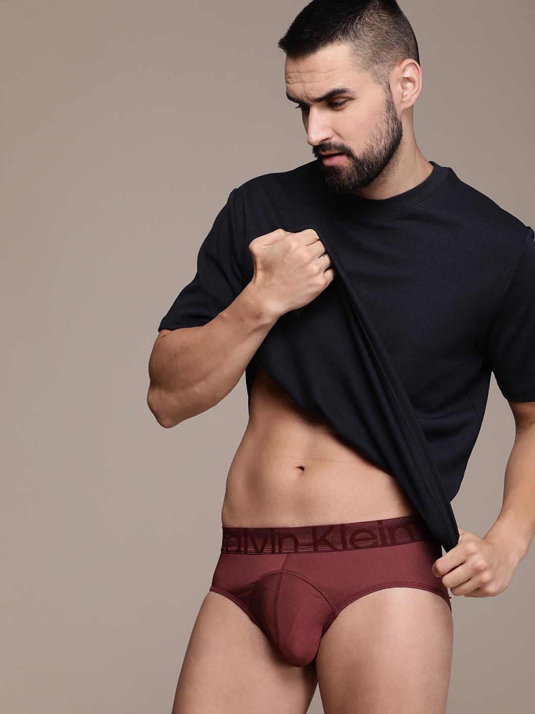 Calvin Klein Underwear Men Briefs NB3676G4F-TAWNY PORT
