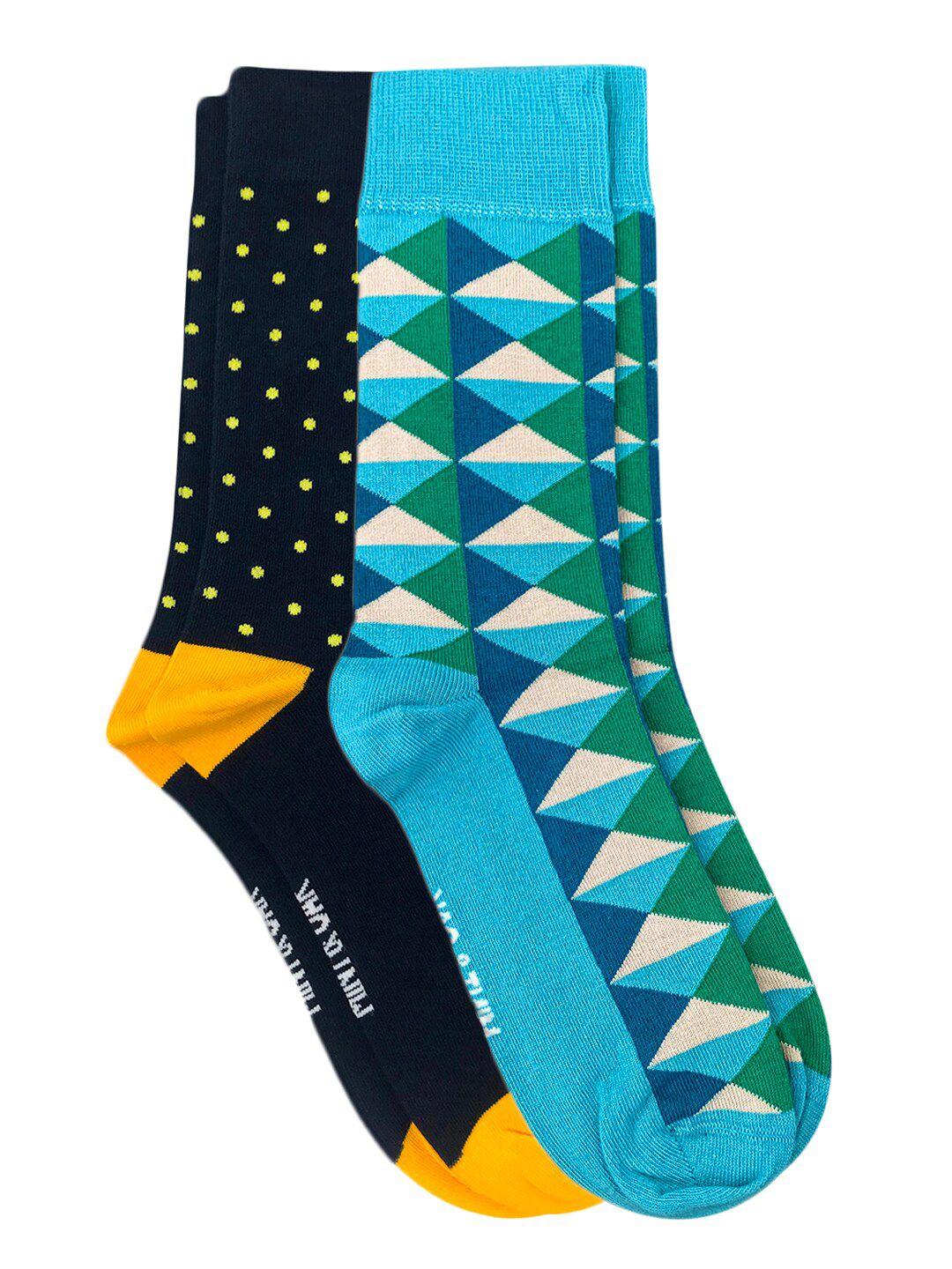 mint-&-oak-men-pack-of-2-moisture-wicking-patterned-calf-length-socks