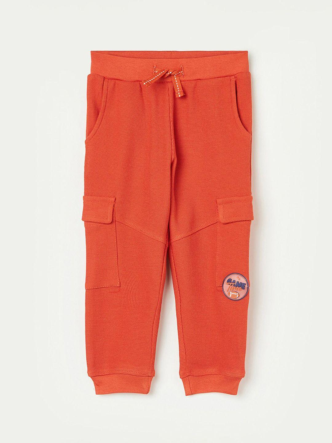 Juniors by Lifestyle Boys Self Design Pure Cotton Joggers