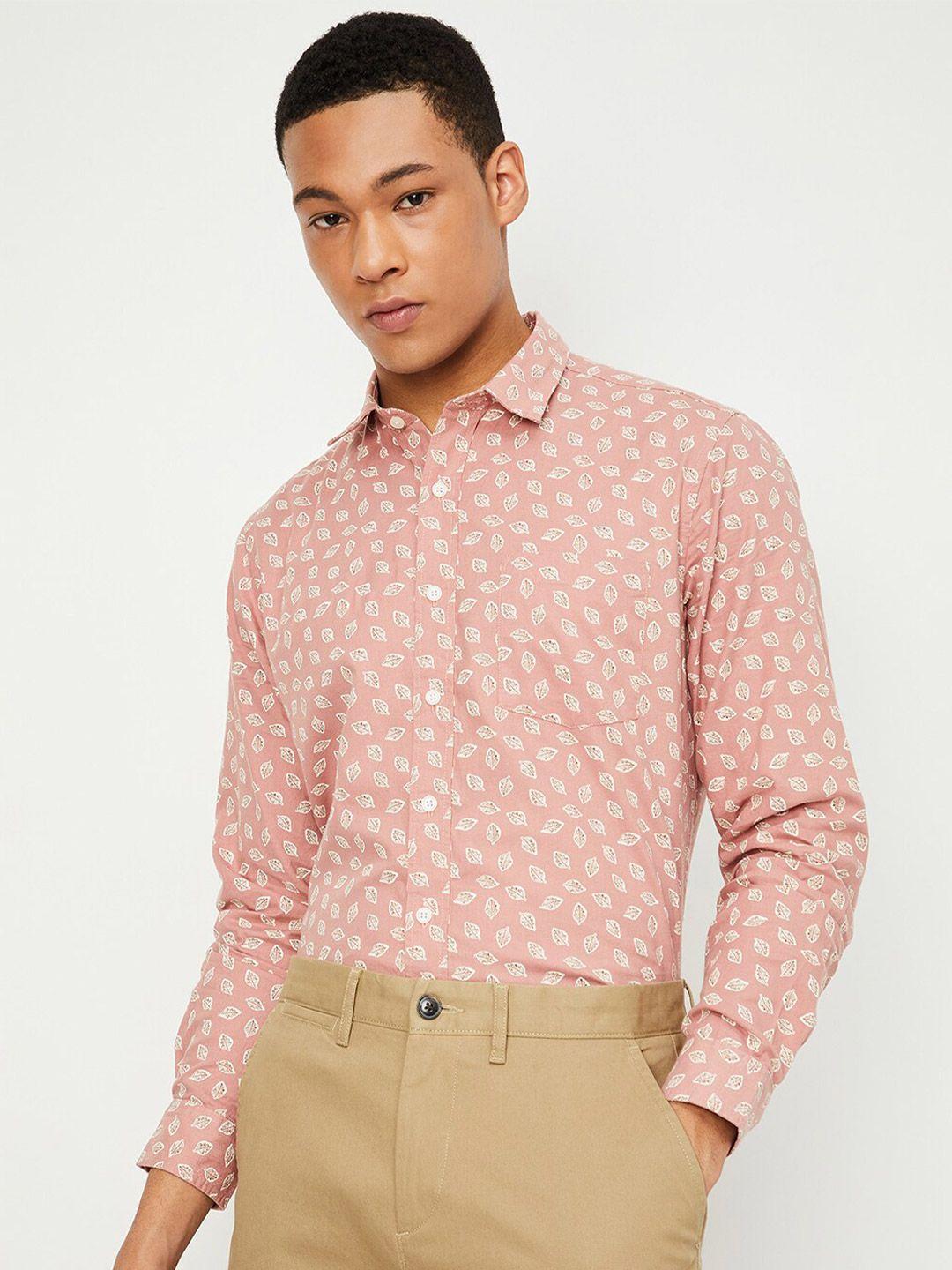 max-floral-printed-pure-cotton-casual-shirt