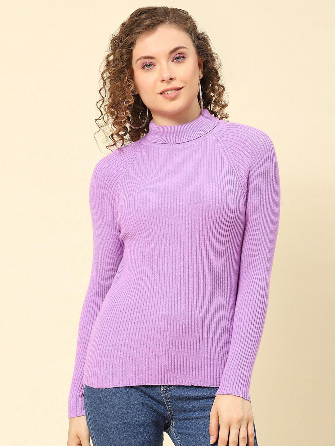 Monte Carlo Turtle Neck Ribbed Woollen Pullover