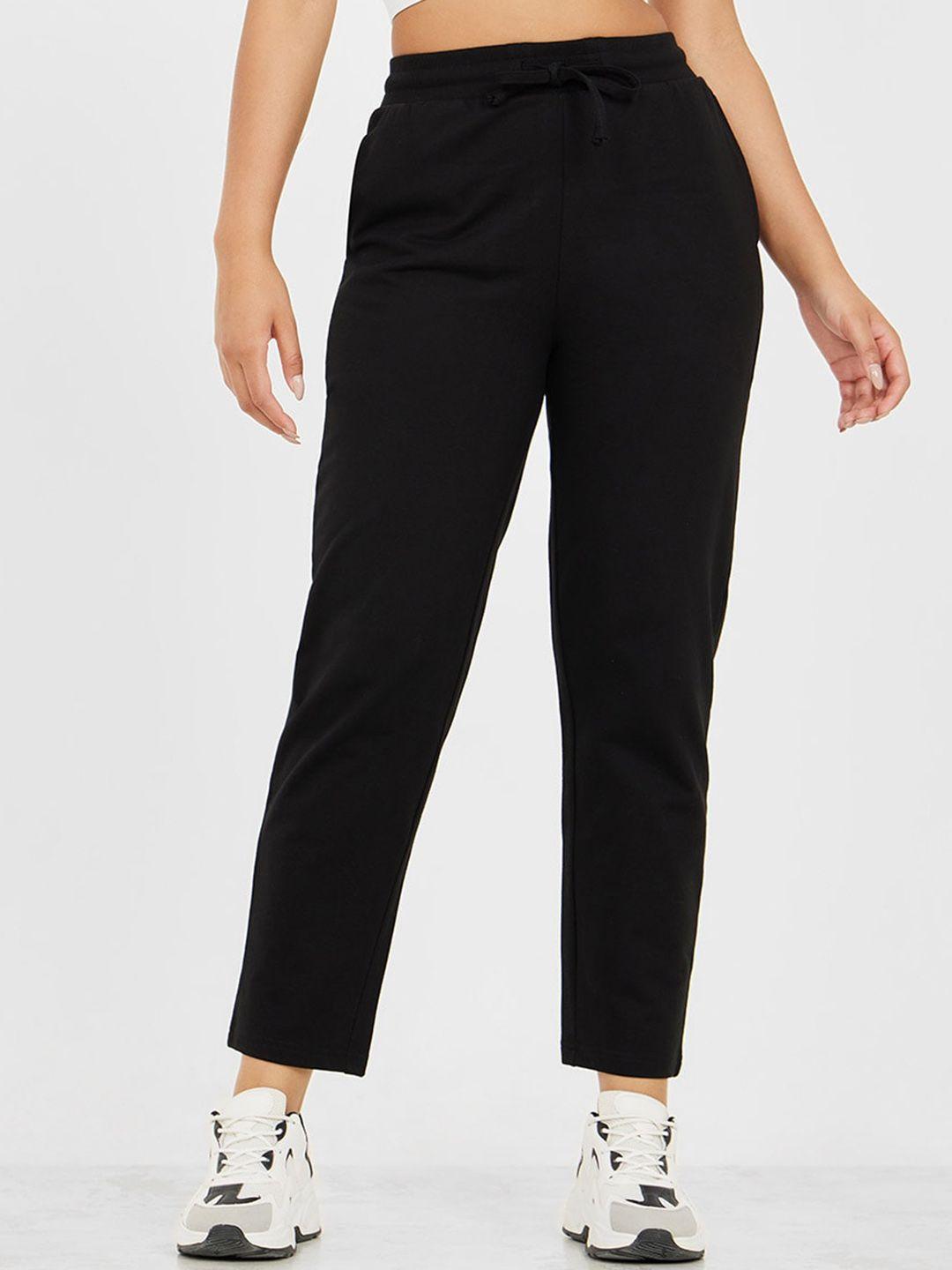 Styli Women Cotton Tapered-Fit Track Pants