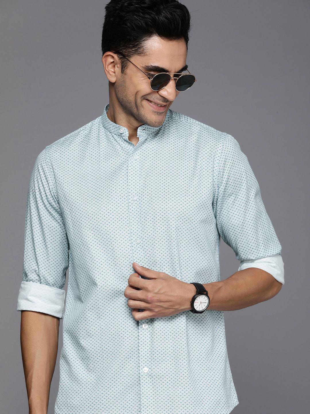 allen-solly-classic-regular-fit-geometric-printed-casual-pure-cotton-shirt