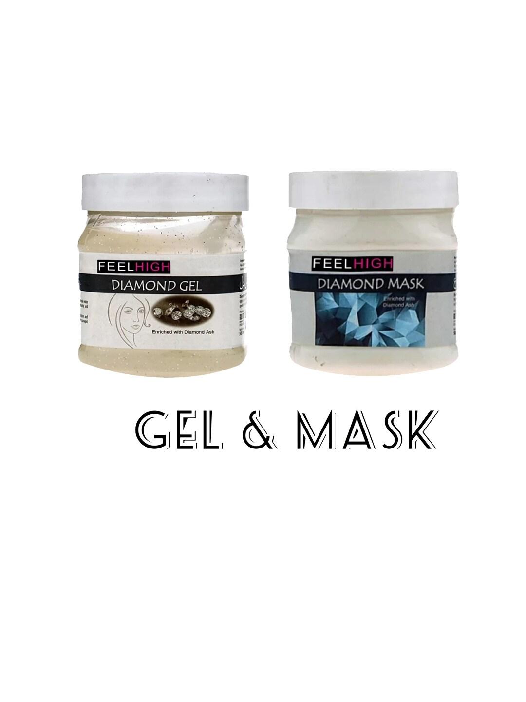 FEELHIGH Set Of 2 Diamond Face Mask & Gel - 500 ml Each